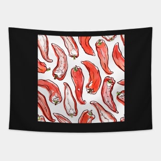 Hand drawn pattern with paprika Tapestry