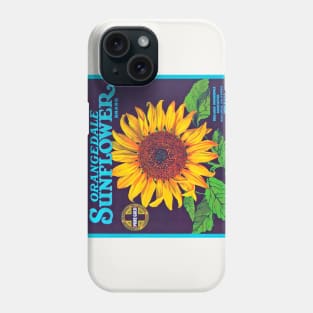 Orangedale Sunflower Brand Crate Label Phone Case