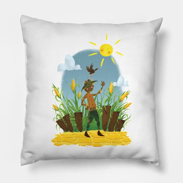 Scarecrow Pillow by Rowena Aitken