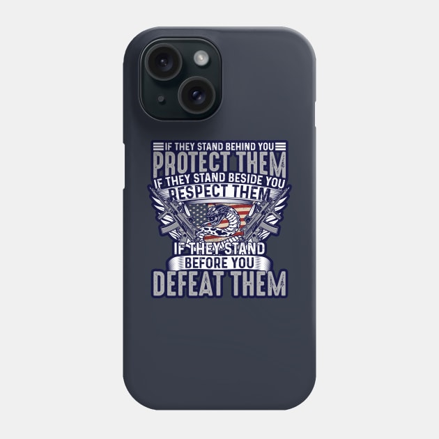 Military Quote Phone Case by BE MY GUEST MARKETING LLC