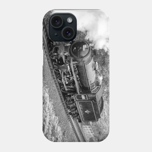 LNER K1 Class - Light Engine - Black and White Phone Case by SteveHClark