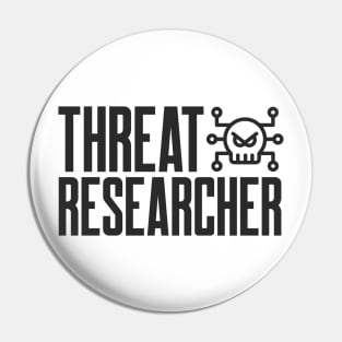 Cybersecurity Threat Researcher Icon Black Pin