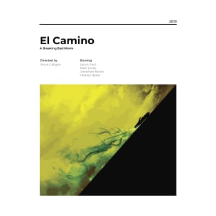 El Camino: A Breaking Bad Movie - Minimalist Movie Poster - Vince Gilligan - Aaron Paul - Print T-Shirt