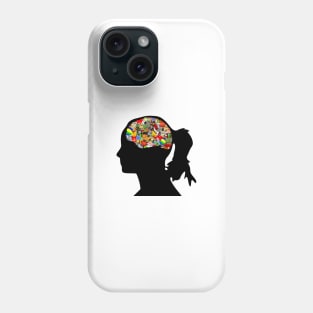 Colourful brain Phone Case