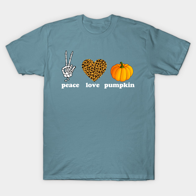 Discover Spooky Halloween Peace Love Pumpkin - Halloween - T-Shirt