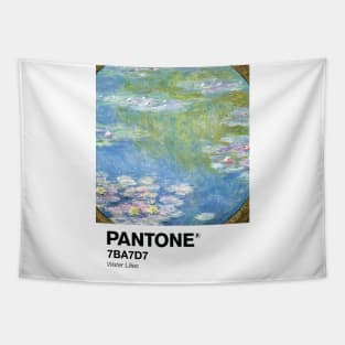 PANTONE MONET - Claude Monet's Water Lilies (1908) by Claude Monet portrait Tapestry