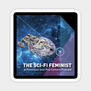 The Sci-Fi Feminist Podcast logo Magnet