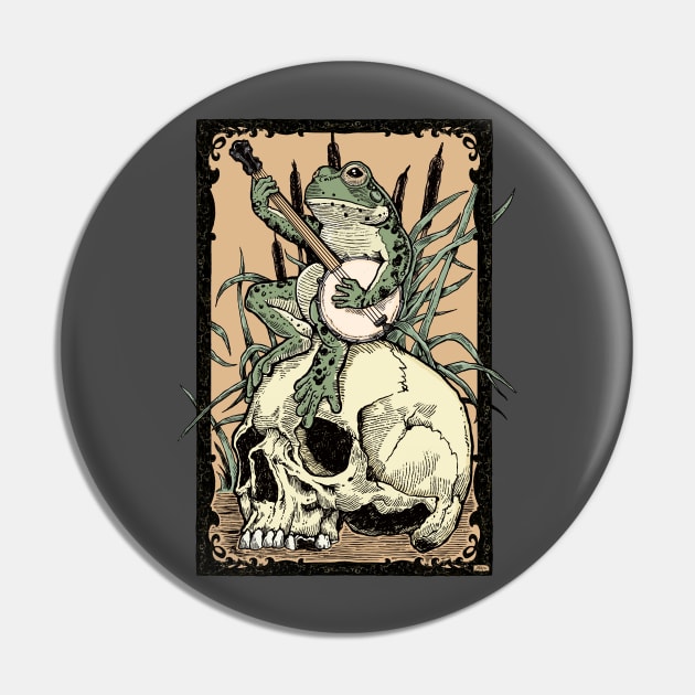 Victorian Frog with Banjo Pin by ZugArt01