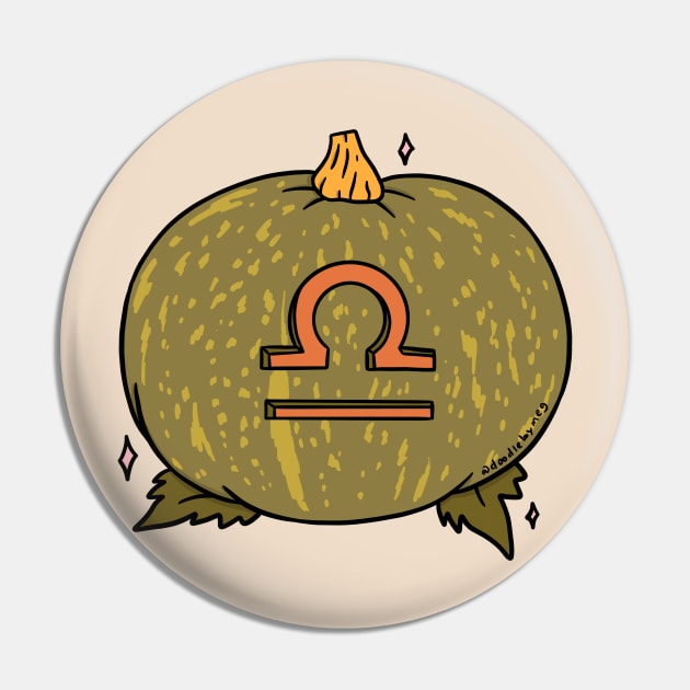 Libra Pumpkin Pin by Doodle by Meg