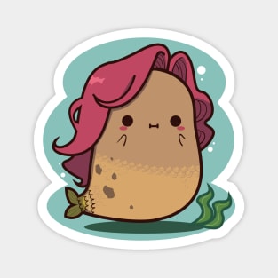 Cute Mermaid Potato Magnet