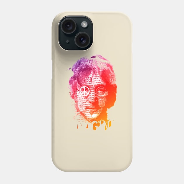 IMAGINE LENNON HIPPIE Phone Case by Progmetall