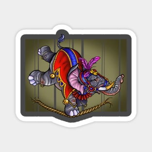 Balancing Act Elephant Magnet