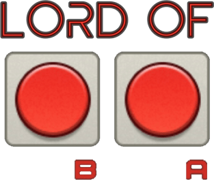 Retro Video Game Controller - Lord of B and A Buttons Magnet