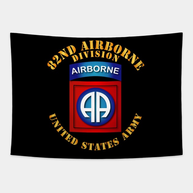 82nd Airborne Division - SSI - Ver 2 Tapestry by twix123844