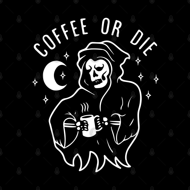 Coffee or Die shirt - Skull shirt - coffee shirt - funny shirt - boyfriend gift - yoga shirt - punk shirt - skeleton shirt - coffee or Death by NouniTee