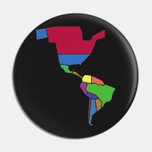 Map of the Americas Pin