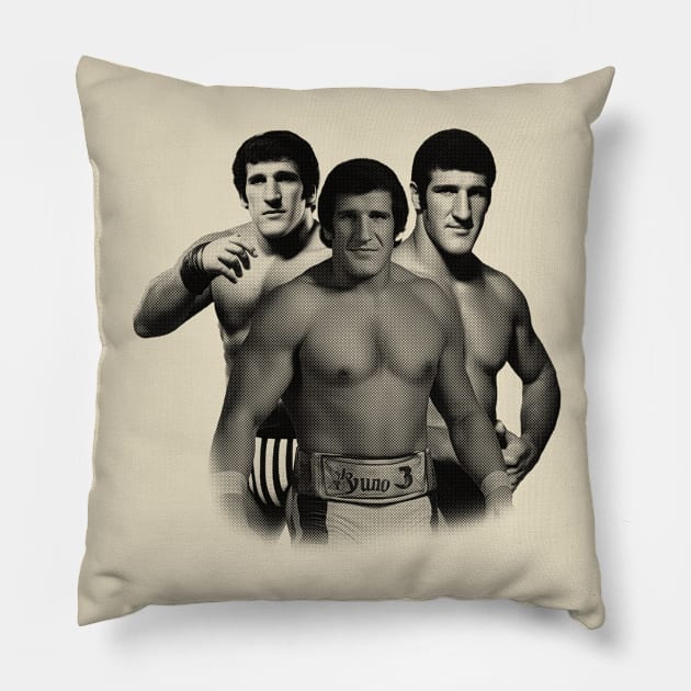 Bruno Sammartino(Wrestler) Pillow by alesyacaitlin