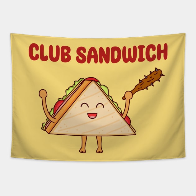 Club Sandwich Tapestry by chyneyee