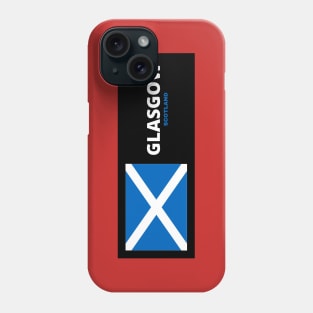 Glasgow City with Scottish Flag Phone Case