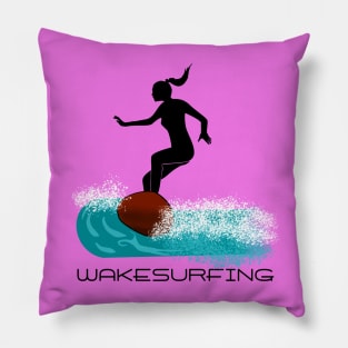 Wakesurfer Girl Pillow