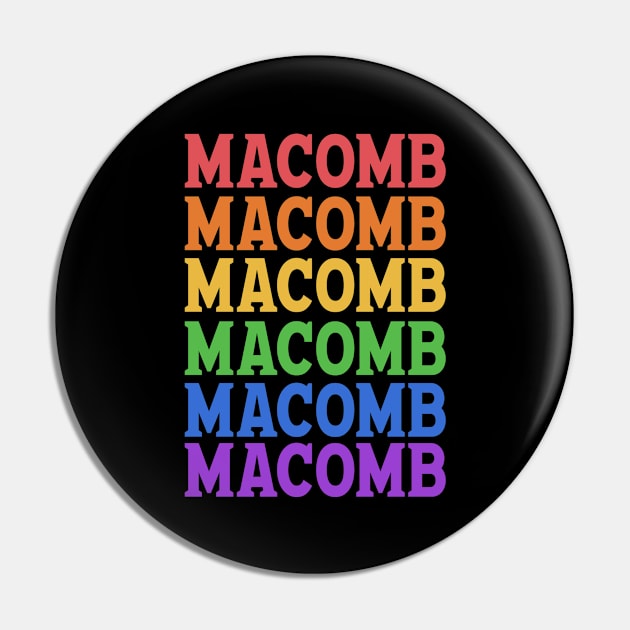 MACOMB COLORFUL CITY Pin by OlkiaArt