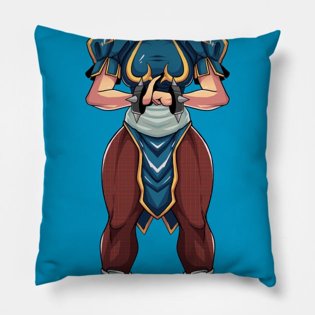 Chun Li Pillow by Future Vision Studio