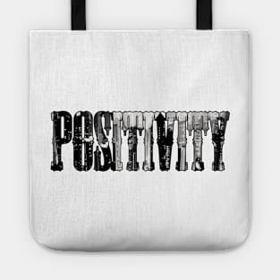 'Positivity' Typography Design Tote