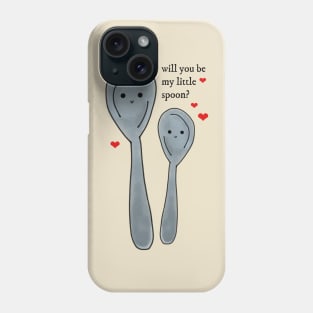 Will You Be My Little Spoon Valentine's Day Phone Case