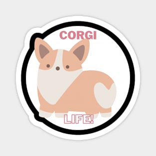 Corgi Life - Heart Butt Magnet