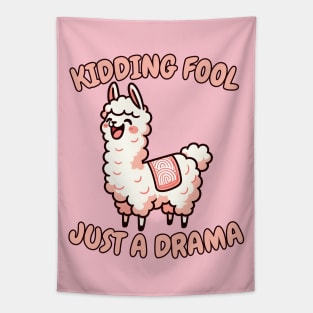 April fool llama Tapestry