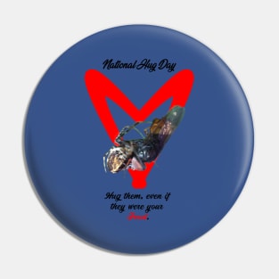 National Hug Day Pin