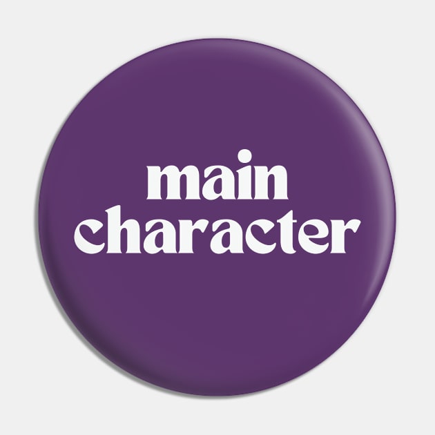 Main Character Pin by thedesignleague