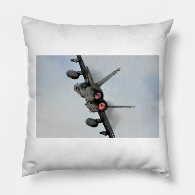 CF-18 Afterburner1 Pillow by acefox1