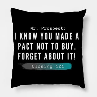 Closing 101 - I know you made a pact not to buy Pillow