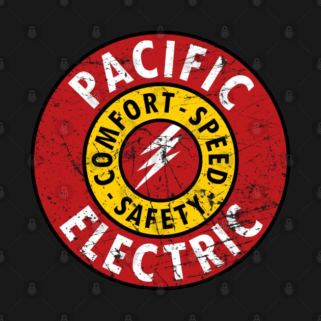 Distressed Pacific Electric Railway by Railway Tees For All