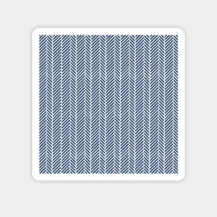 Herringbone Navy Magnet