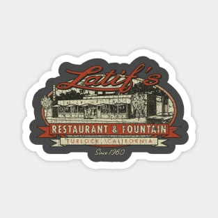 Latif’s Restaurant & Fountain 1960 Magnet