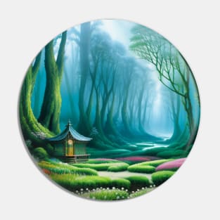 Magical Gazebo in a Fantasy Forest Pin