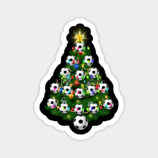 Soccer Balls Christmas Tree lights Xmas Gift Holiday Magnet