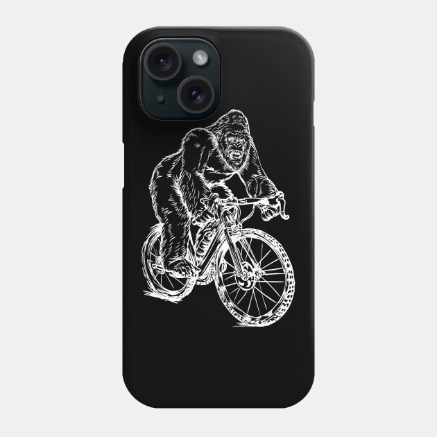 SEEMBO Gorilla Cycling Bicycle Bicycling Cyclist Biking Bike Phone Case by SEEMBO