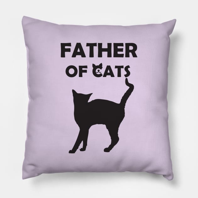 Best Cat Dad Ever Pillow by Artlab