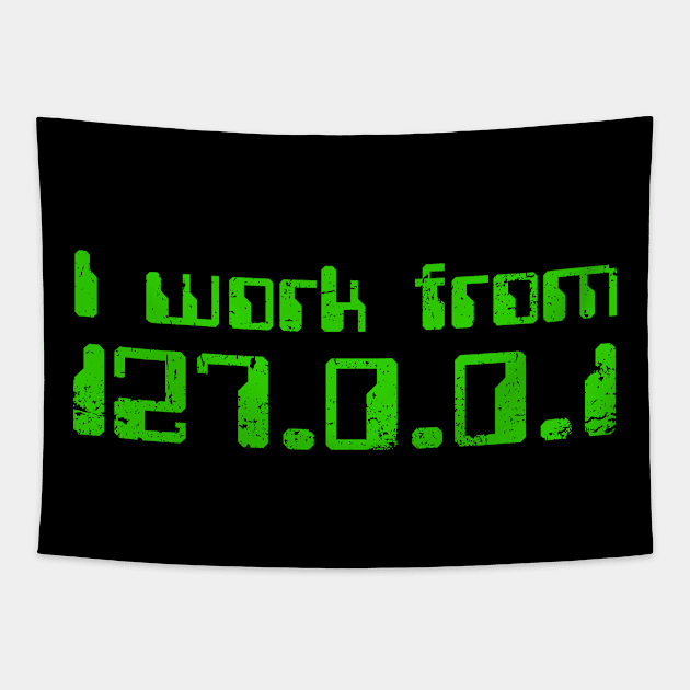 Working From Home Tapestry by kg07_shirts