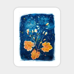 Botanical cyanotype 4 Magnet