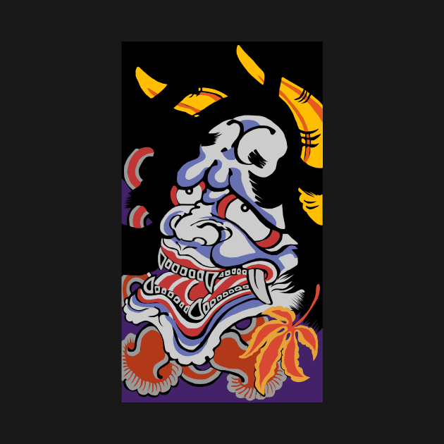 Edo Style Oni / 19th Century Japanese Demon by UsuallyUnusual