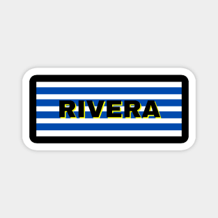 Rivera City in Uruguay Flag Stripes Magnet