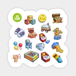 Sims 4 Toddler Stuff Icon Pack Magnet