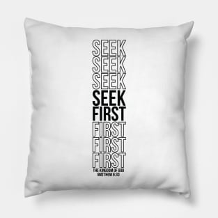 Matthew 6:33 Pillow