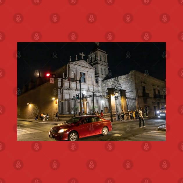 Mexico. Morelia. Church at Night. by vadim19