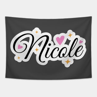 Nicole name cute design Tapestry
