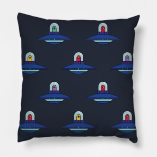 Colorful UFO pattern Pillow